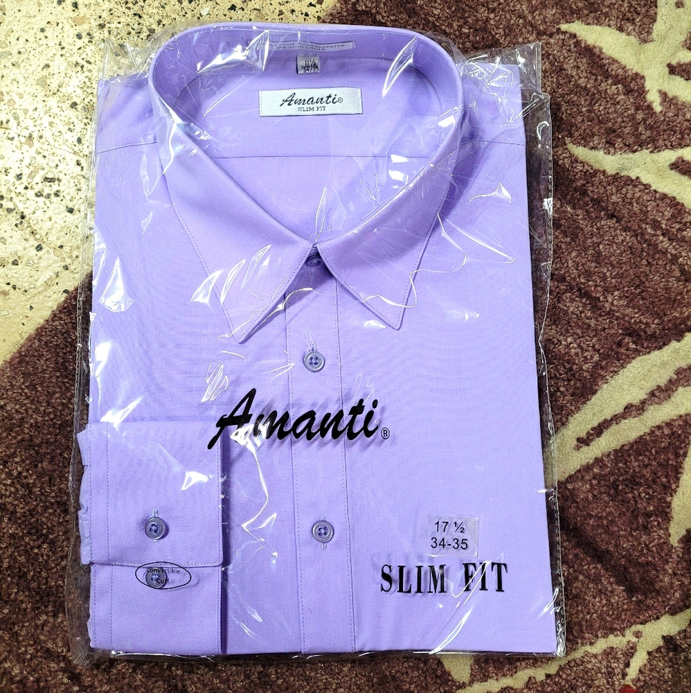 Purple Dress shirt Mens